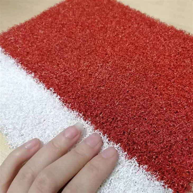 red golf grass